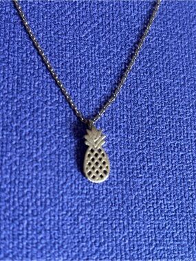 Gold Pineapple Pendant Necklace